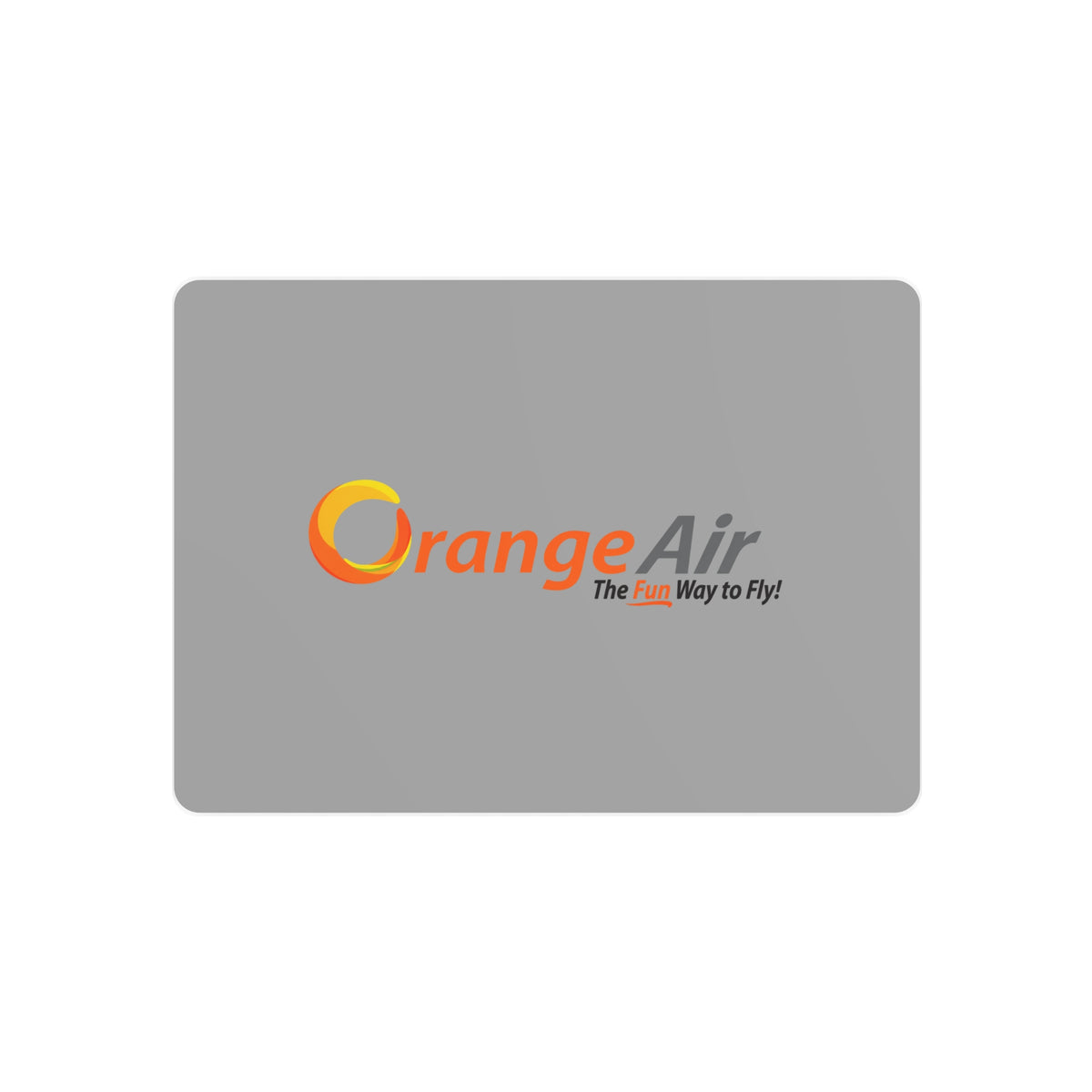Orange Air Metal Sign