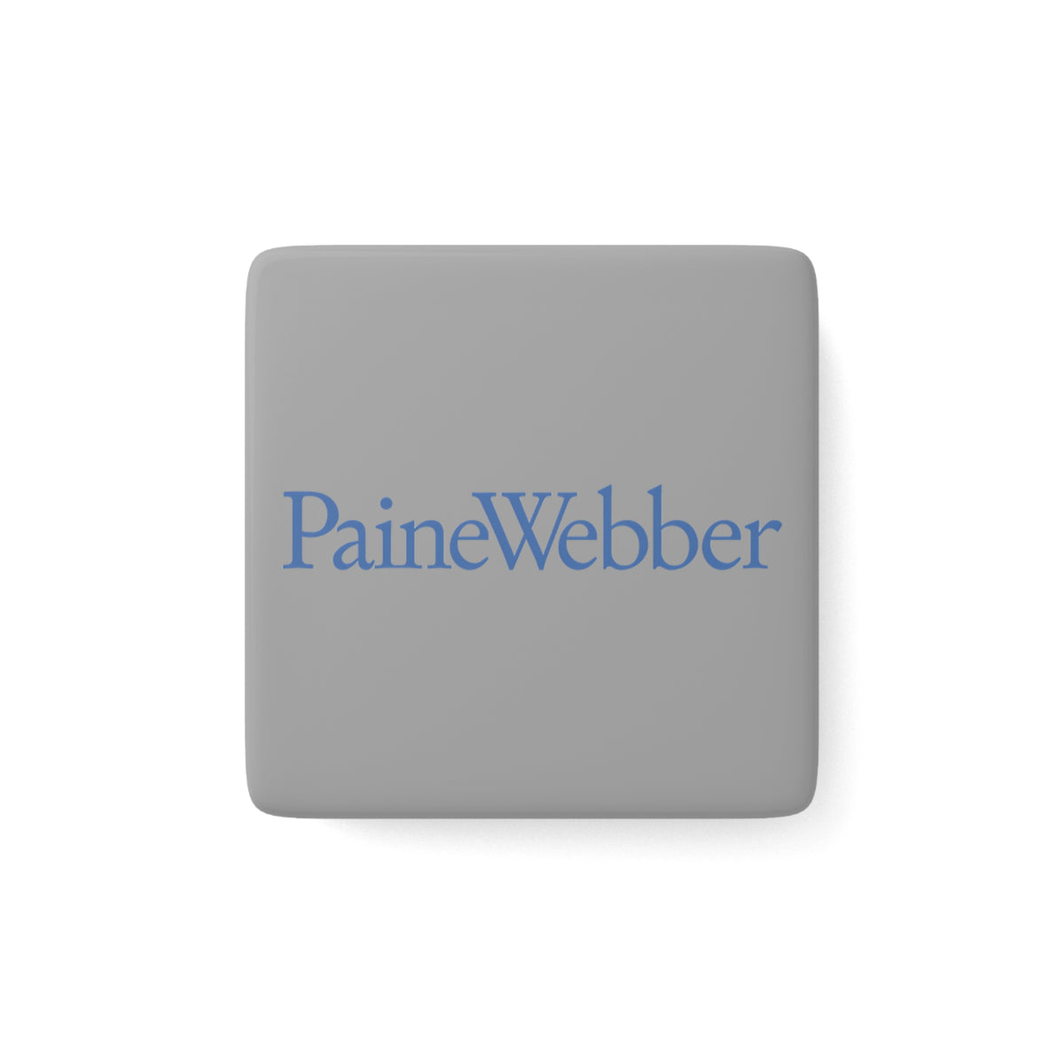 PaineWebber Square Porcelain Fridge Magnet