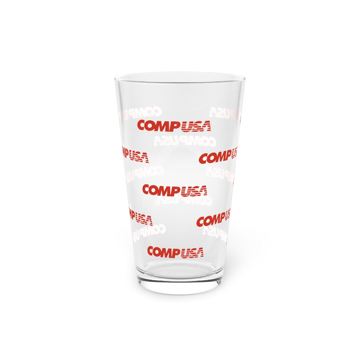 CompUSA 16oz Pint Glass