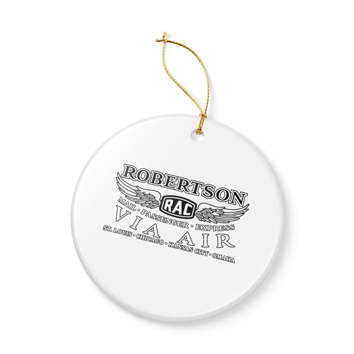 Robertson Aircraft Ceramic Ornament