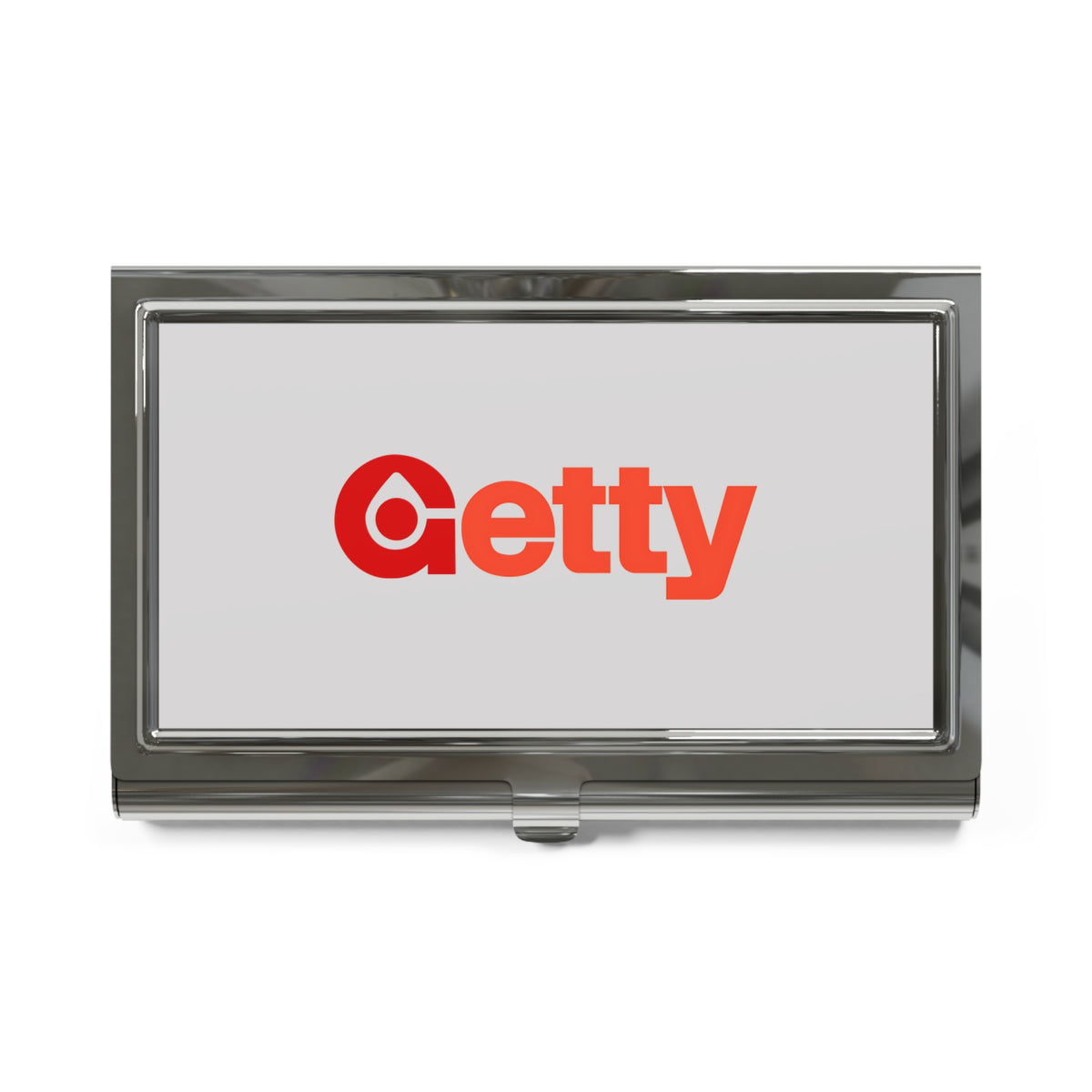 Getty Oil Metal Business Card Holder