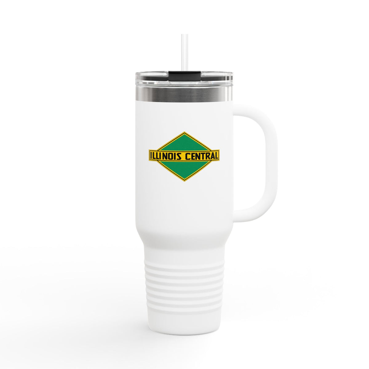Illinois Central Railroad 40oz Insulated Travel Mug Stainless Tumbler