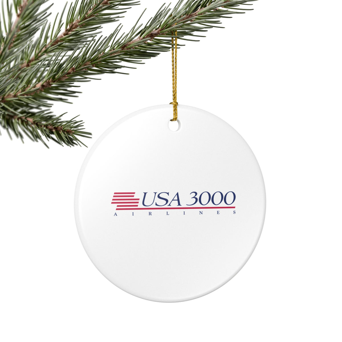 USA3000 Airlines Ceramic Ornament