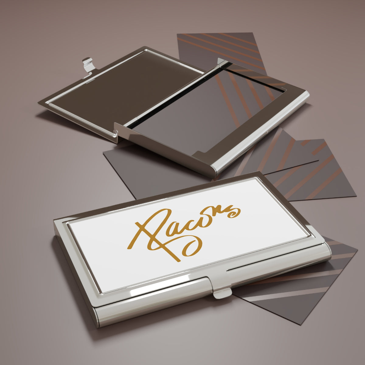 Bacon's Metal Business Card Holder