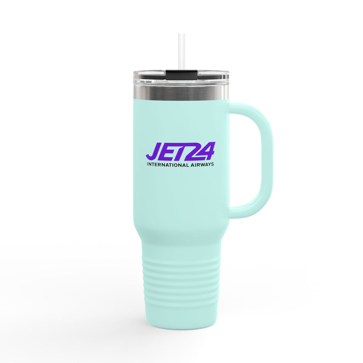 Jet 24 International Airways 40oz Insulated Travel Mug Stainless Tumbler