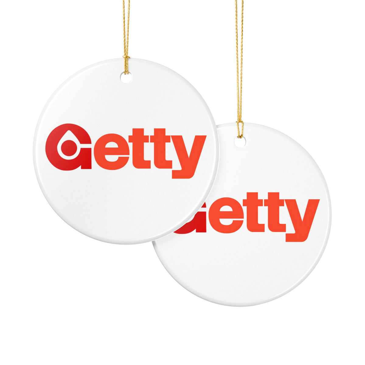 Getty Oil Ceramic Ornament
