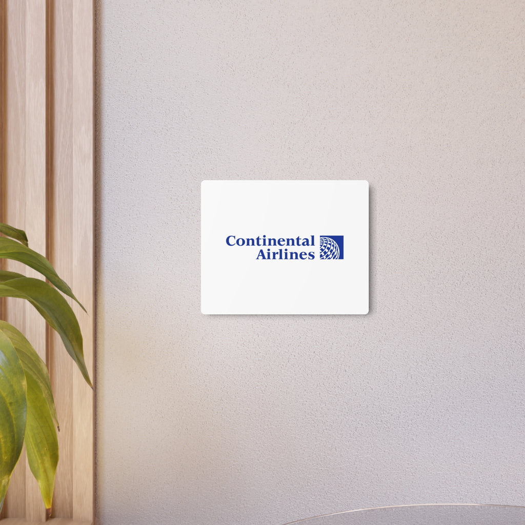 Continental Airlines Metal Sign