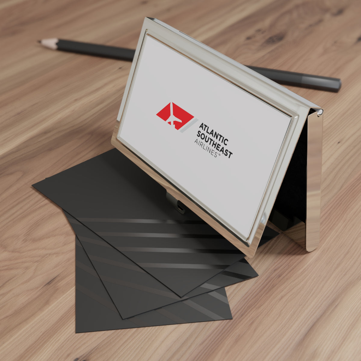 Atlantic Southeast Airlines Metal Business Card Holder