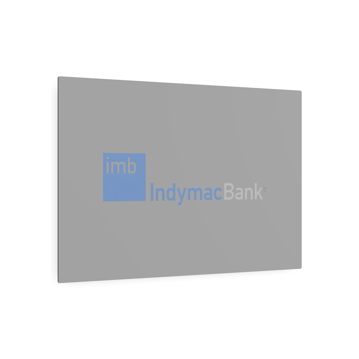 IndyMac Bank Metal Sign