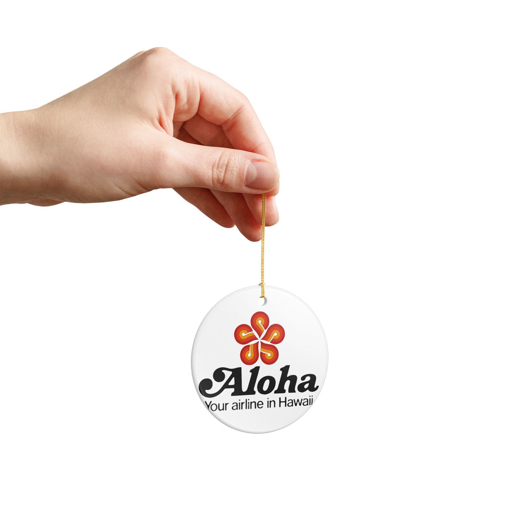 Aloha Airlines Ceramic Ornament