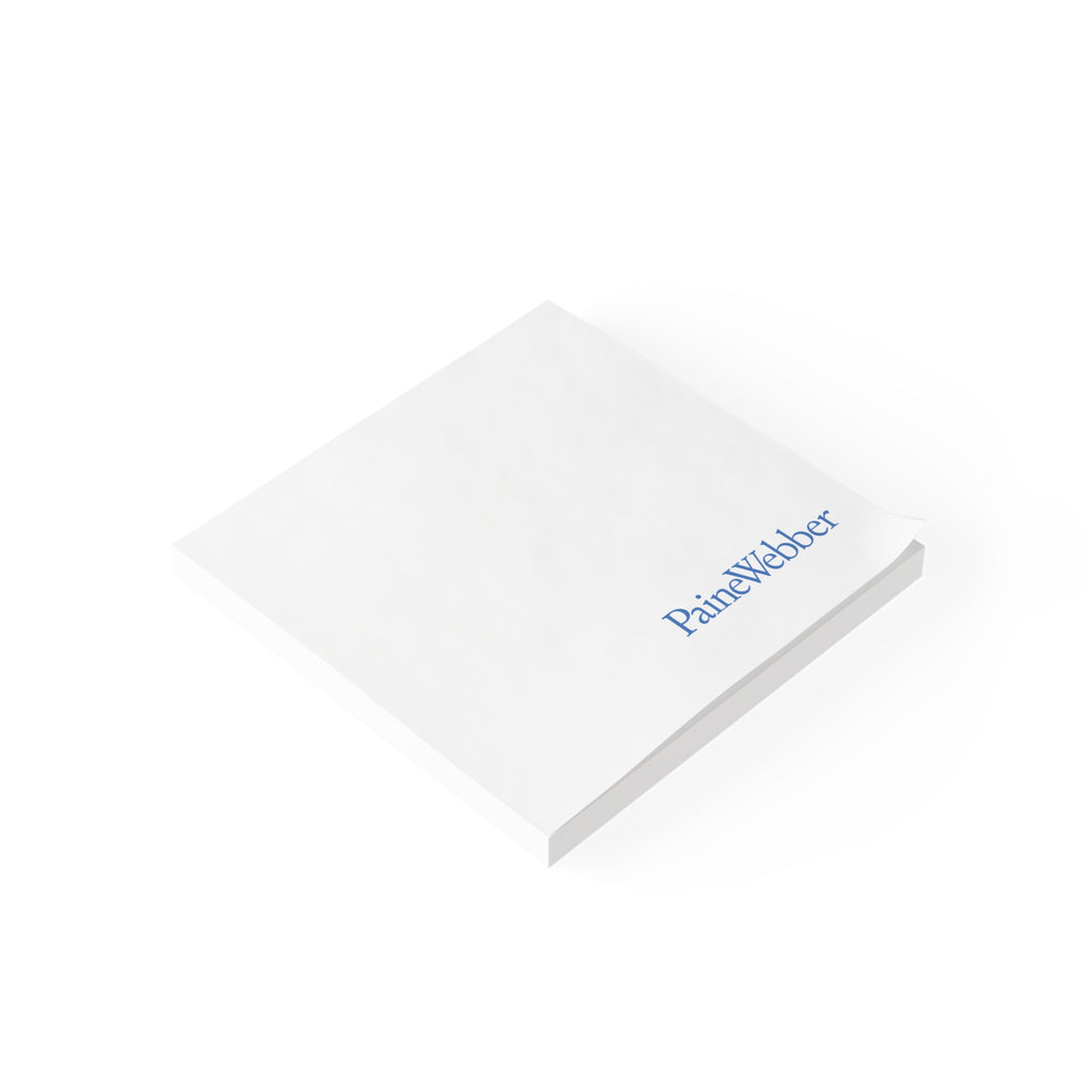 PaineWebber Sticky Post-it Note Pad
