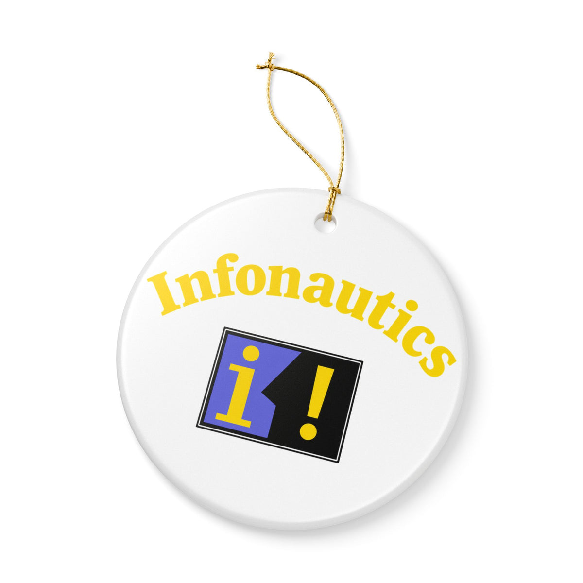 Infonautics Ceramic Ornament