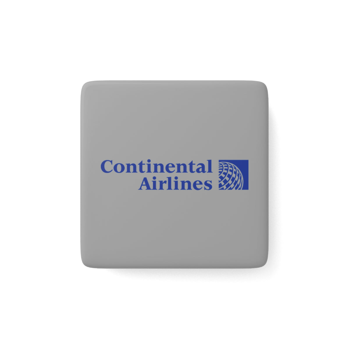 Continental Airlines Square Porcelain Fridge Magnet