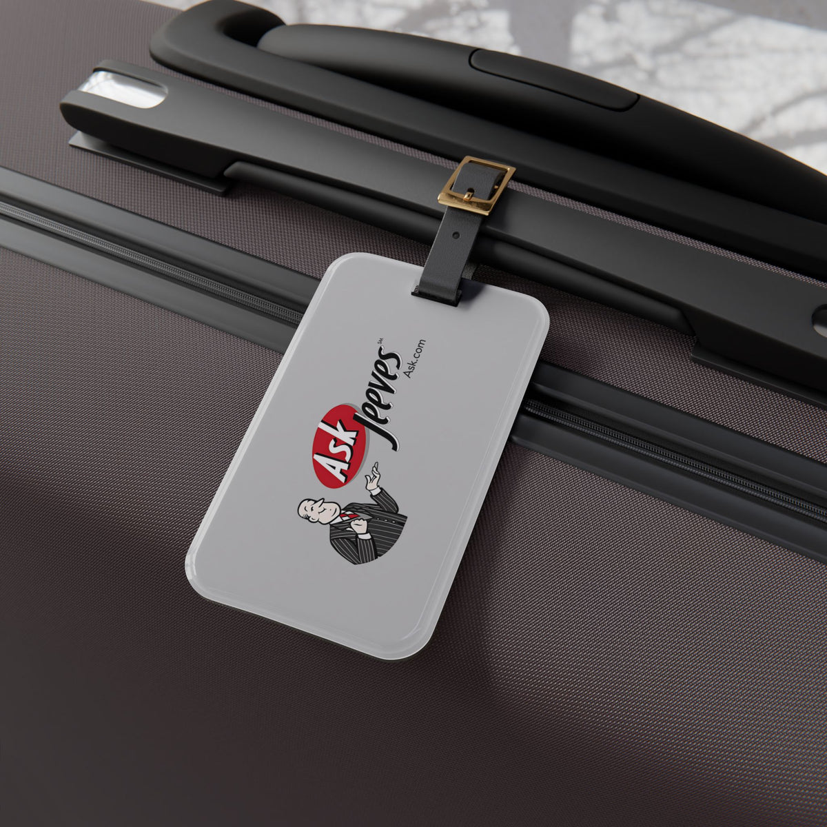 Ask Jeeves Luggage Tag
