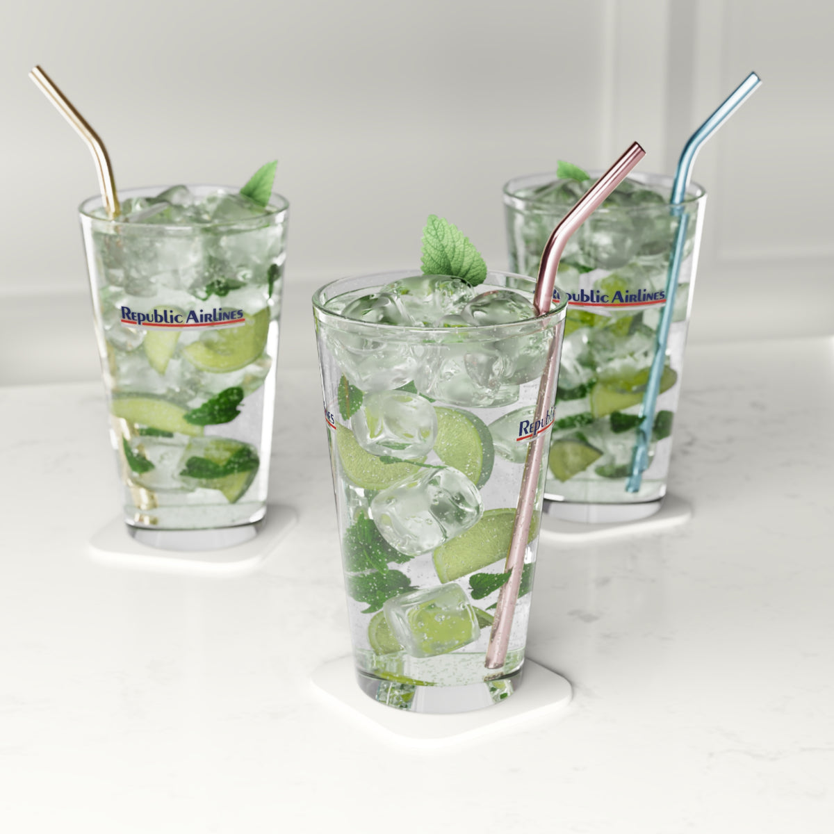 Republic Airlines 16oz Pint Glass