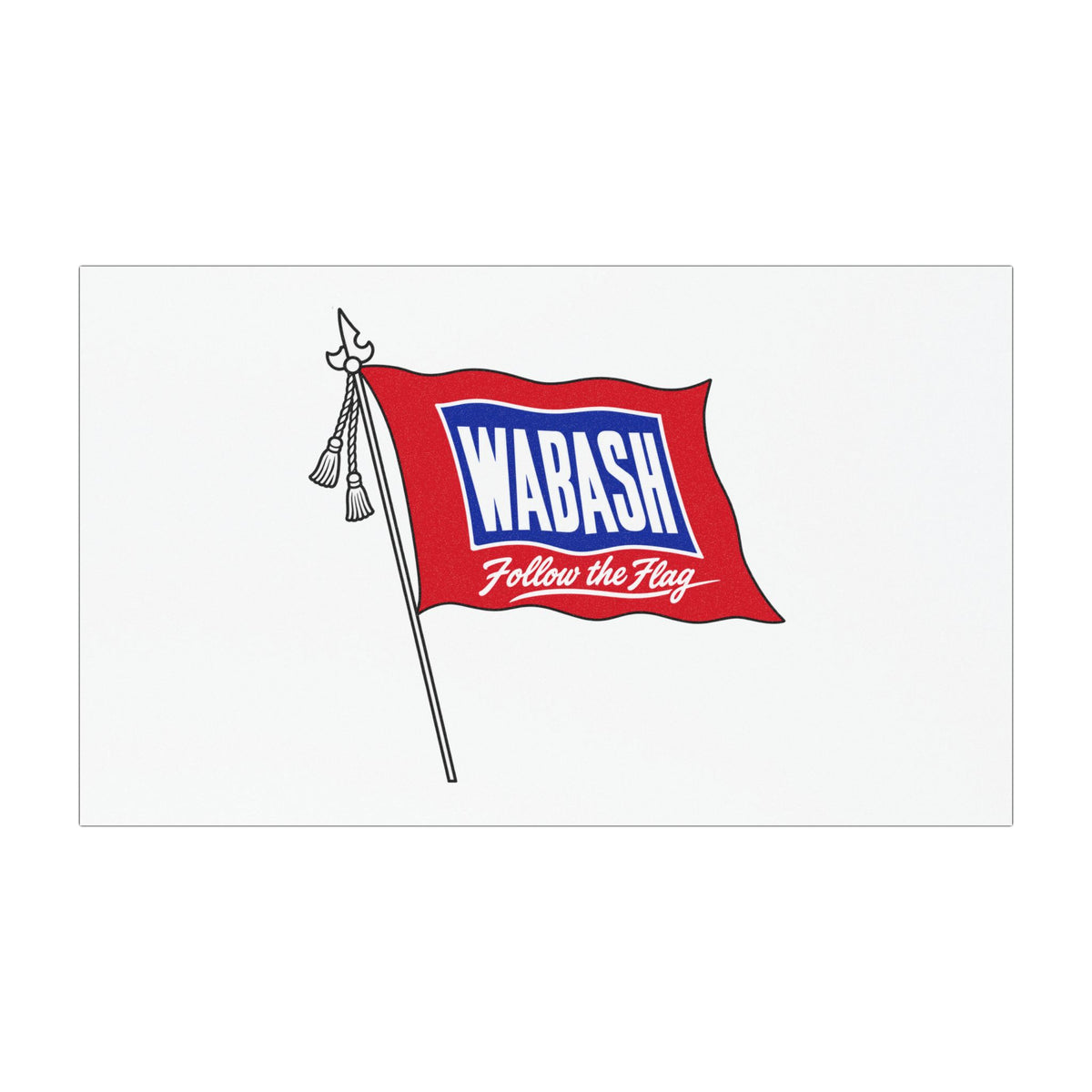 Wabash Railroad Car Magnet
