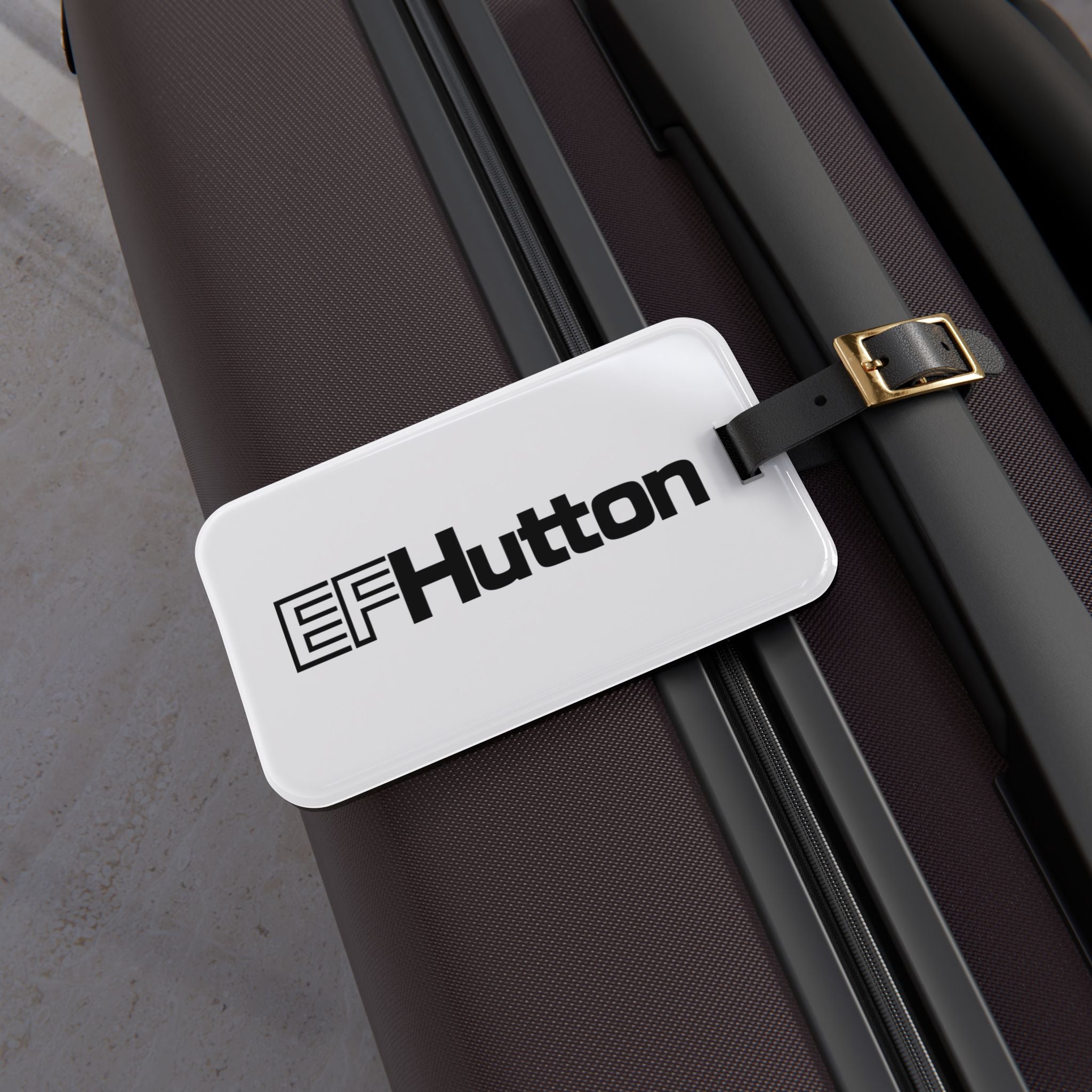 E. F. Hutton Luggage Tag