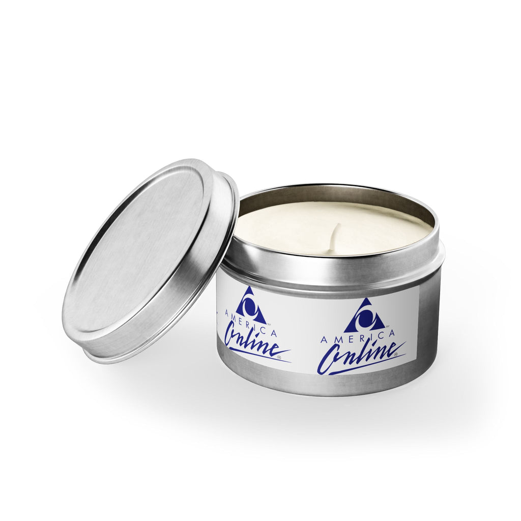 America Online (AOL) Tin Candle