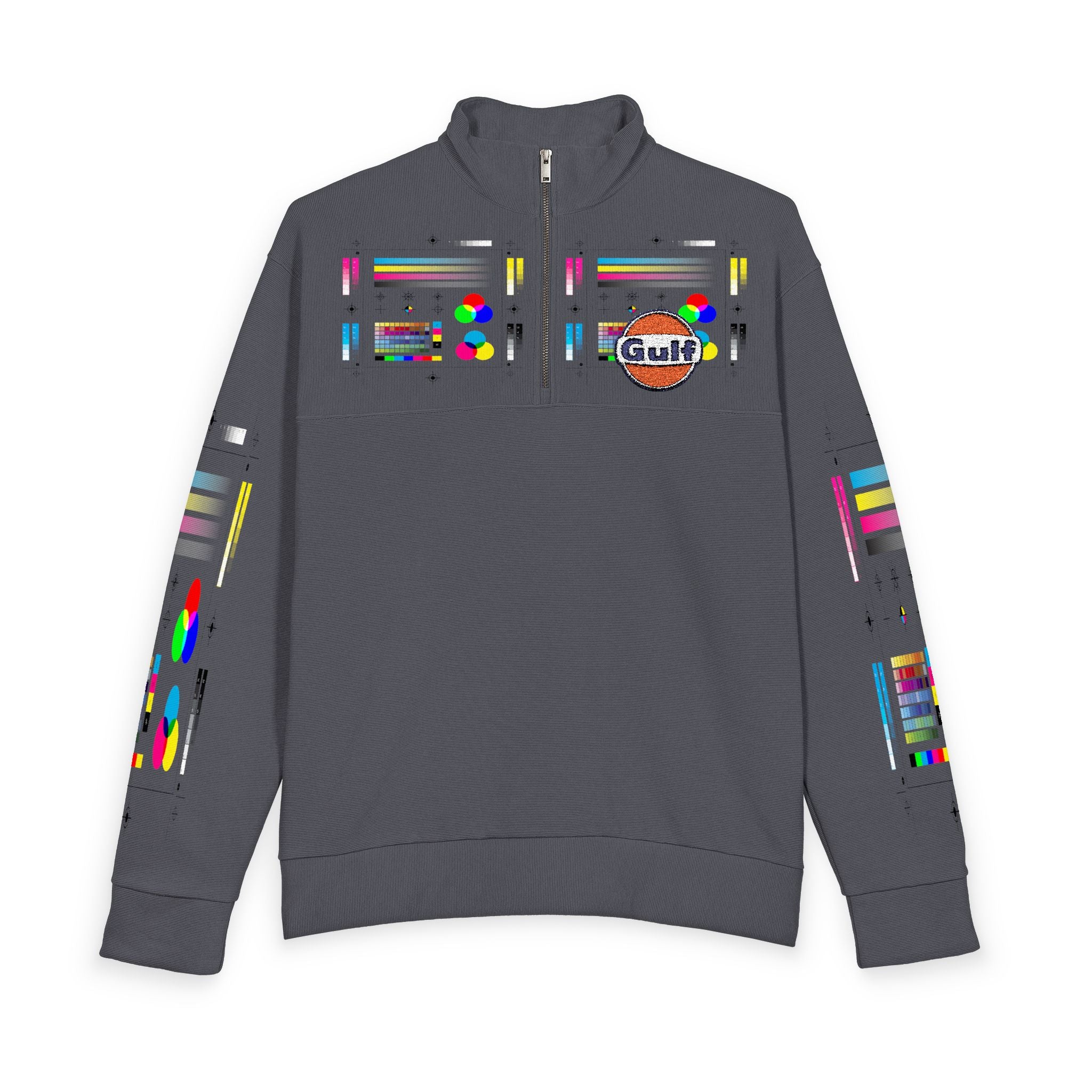 Gulf Oil Heavy Knit Quarter-Zip Sweatshirt