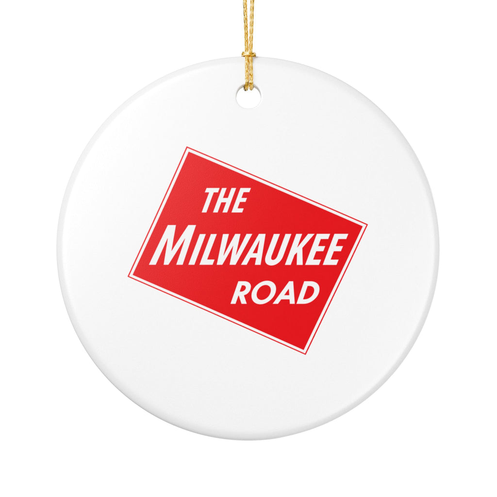 Chicago Milwaukee St. Paul and Pacific Railroad Ceramic Ornament