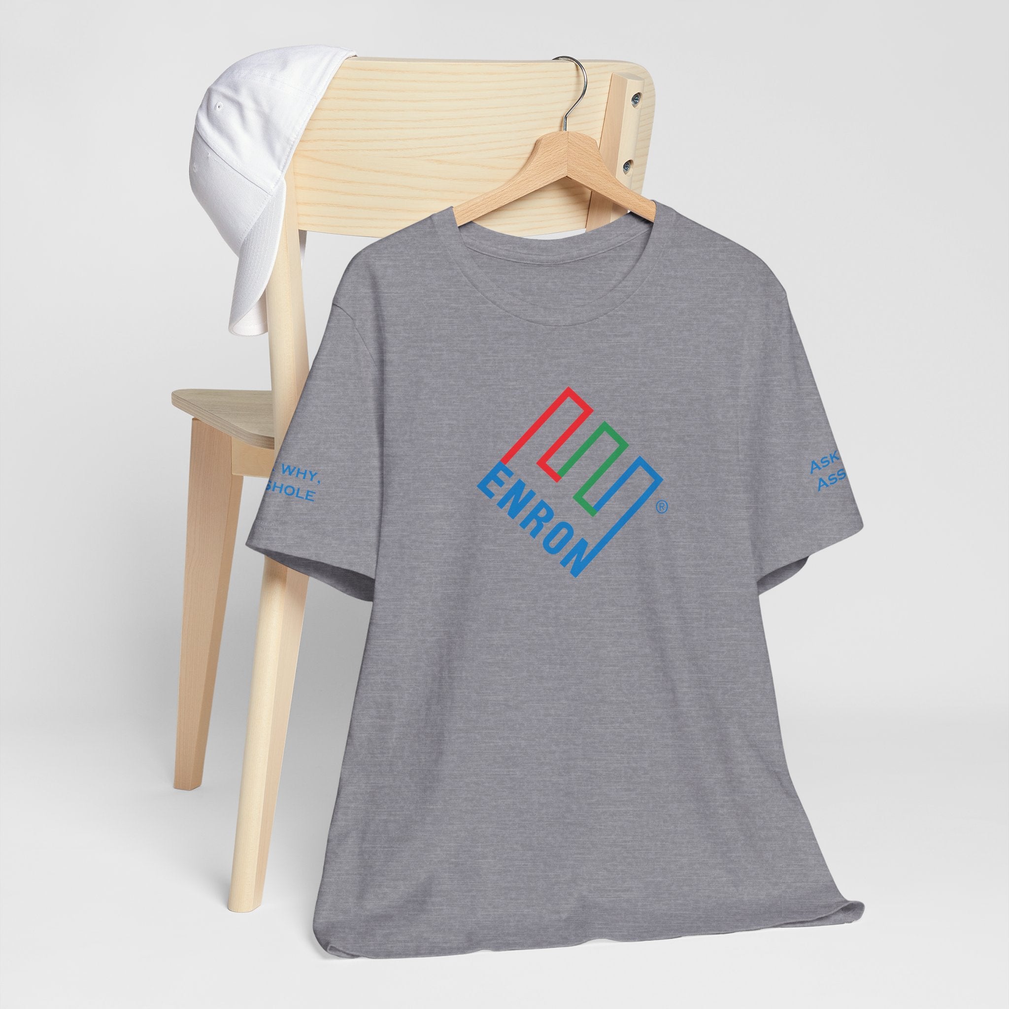 Enron T-Shirt - Ask Why A-Hole (sleeve)
