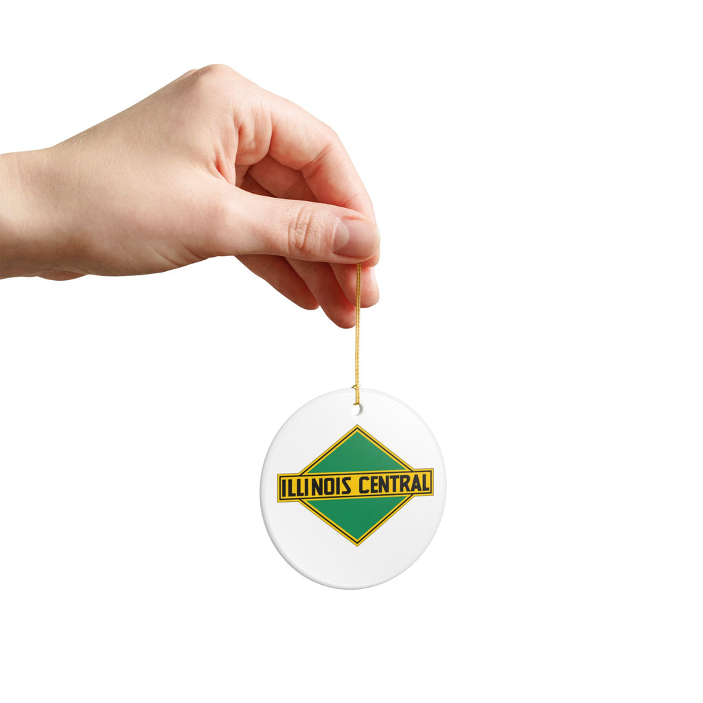 Illinois Central Railroad Ceramic Ornament