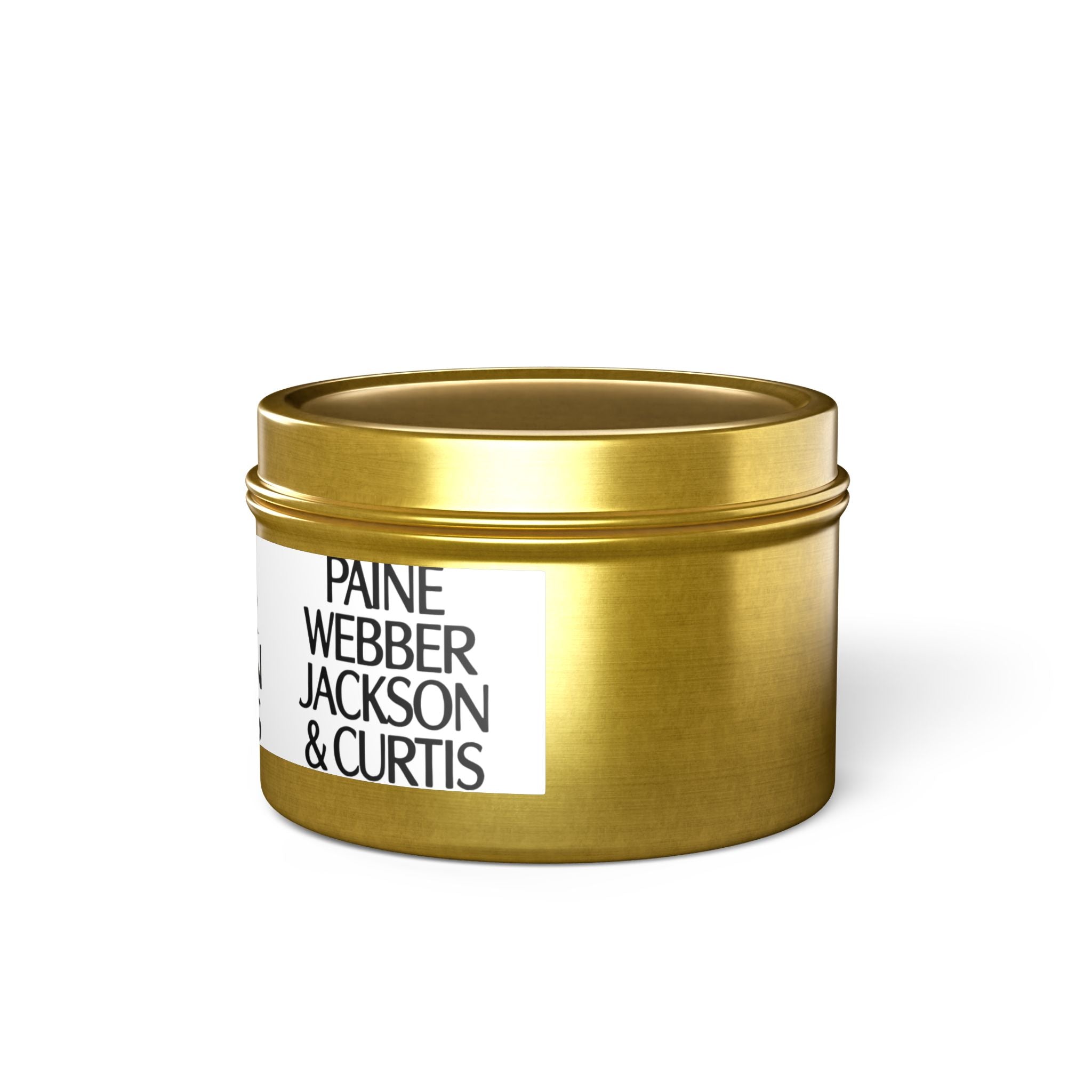 Paine Webber Jackson & Curtis Tin Candle