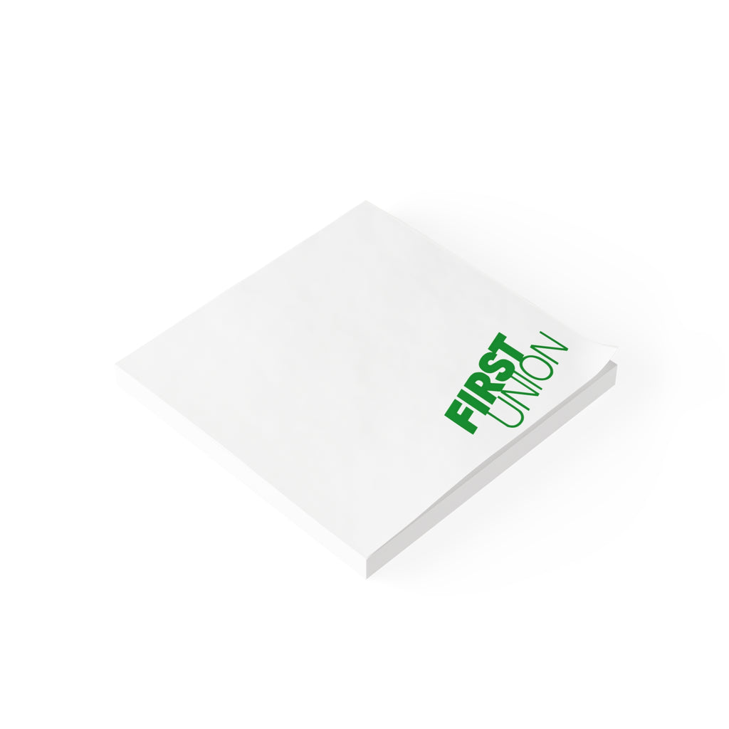 First Union Sticky Post-it Note Pad