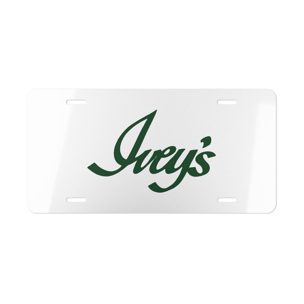Ivey's Vanity License Plate