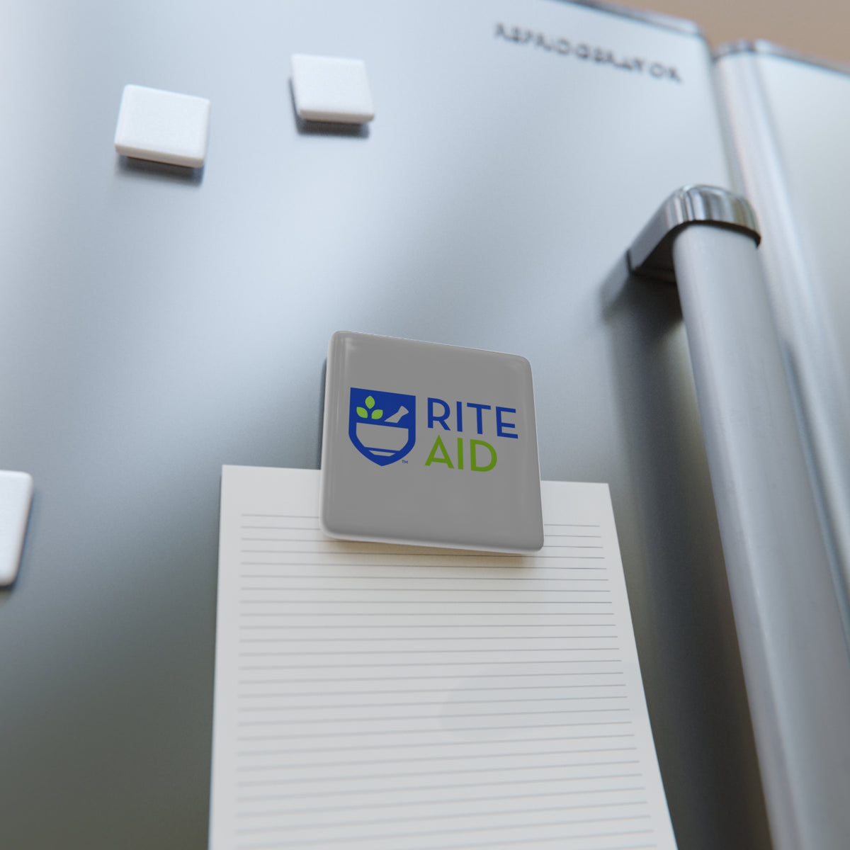 Rite Aid Square Porcelain Fridge Magnet