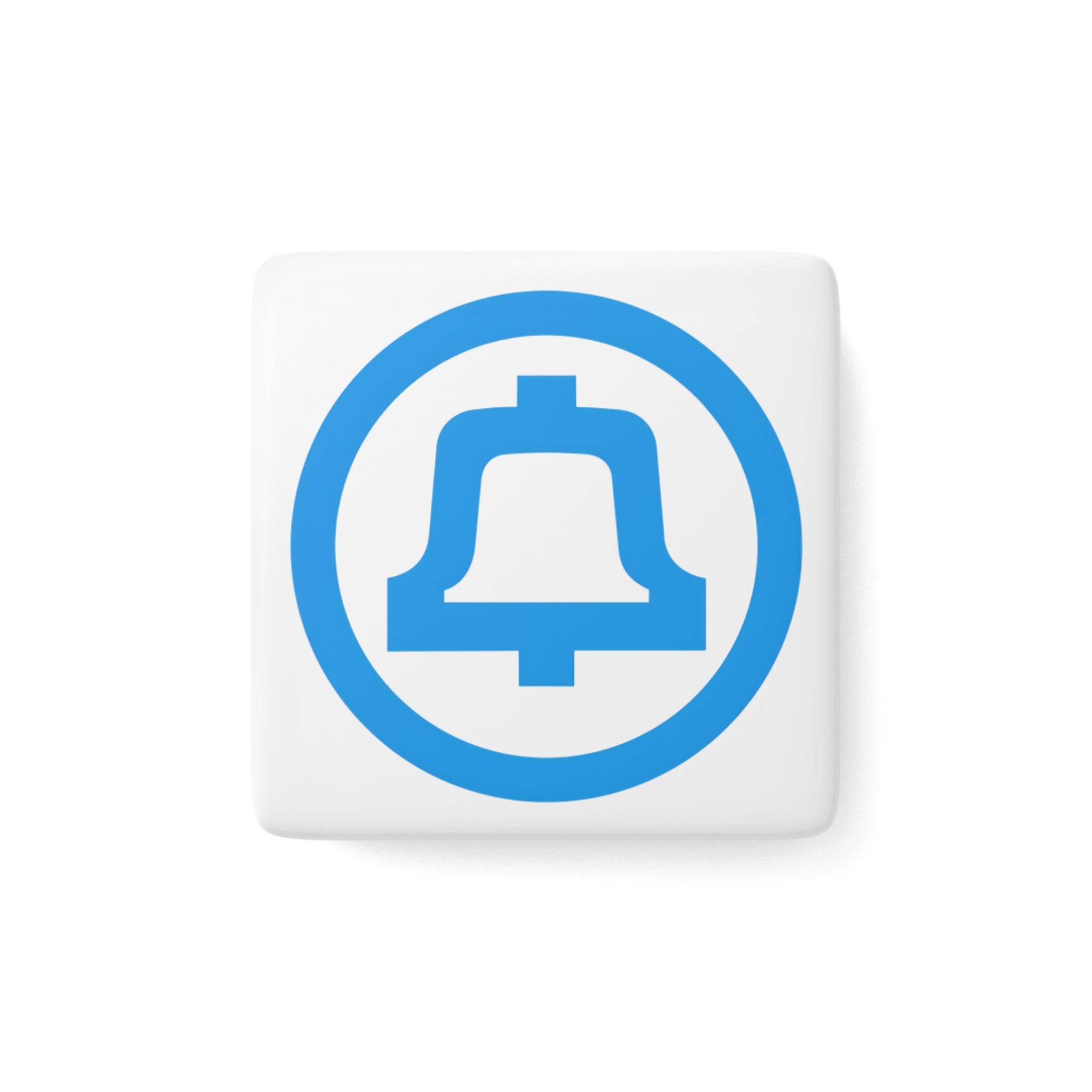 Bell System Square Porcelain Fridge Magnet