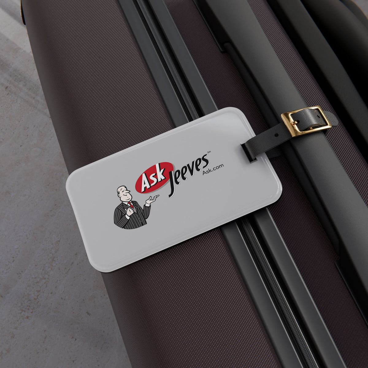 Ask Jeeves Luggage Tag