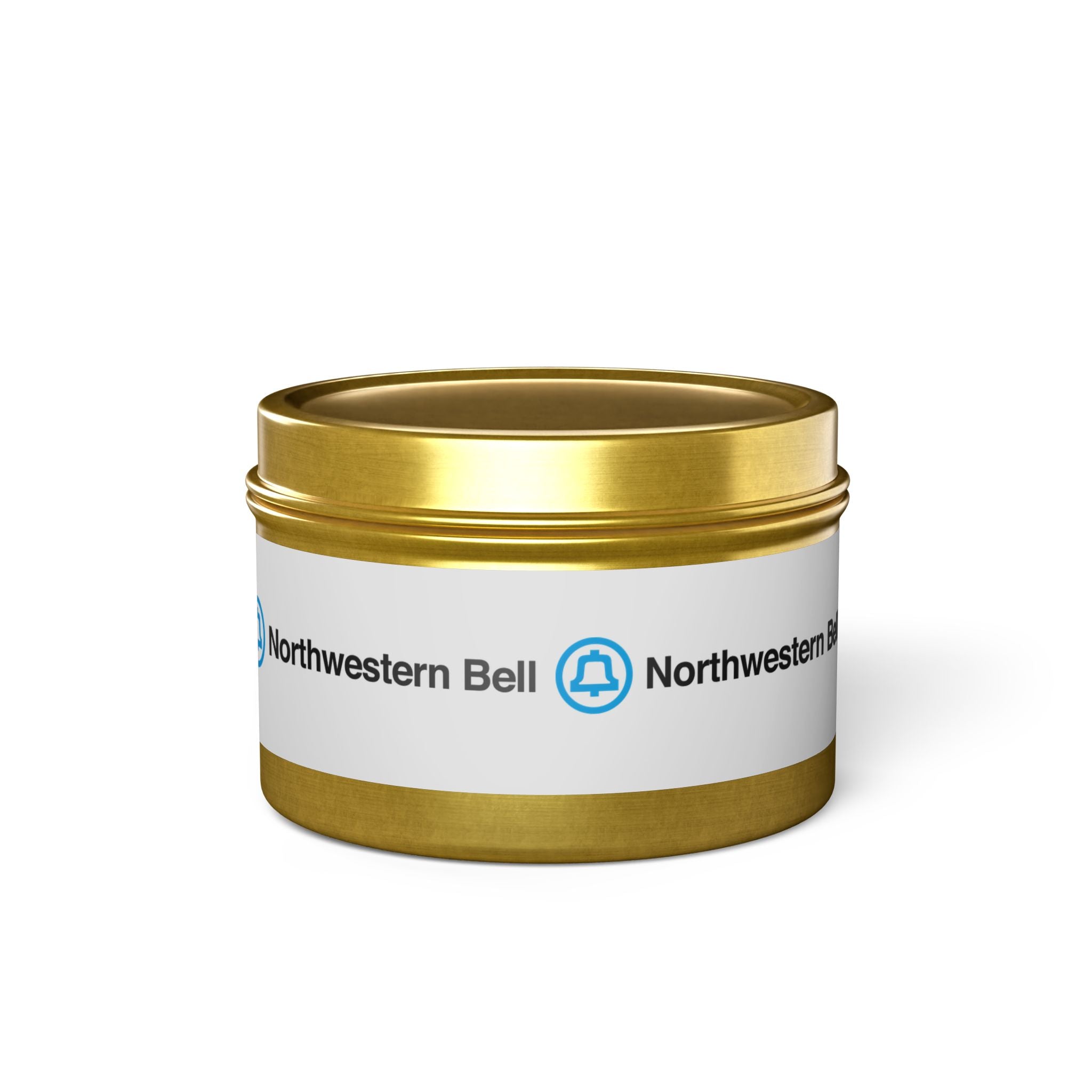 Northwestern Bell Tin Candle