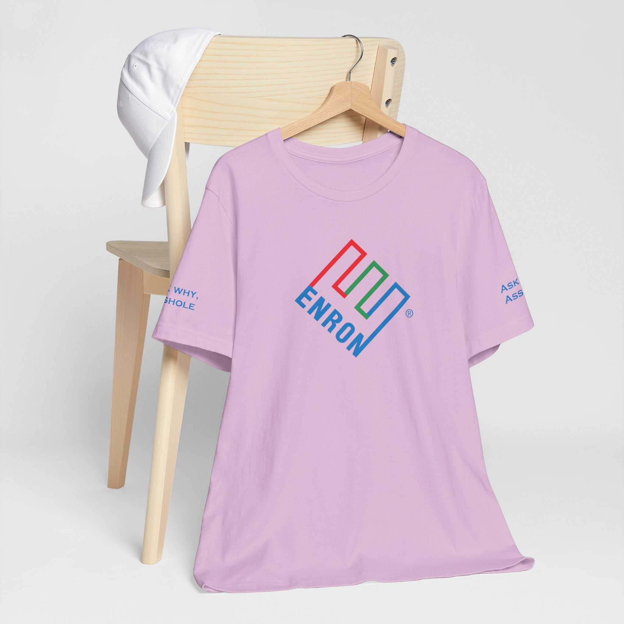 Enron T-Shirt - Ask Why A-Hole (sleeve)