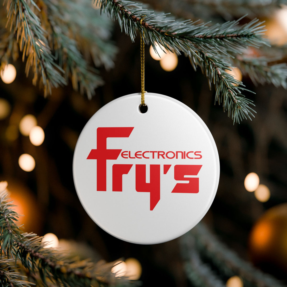 Fry's Electronics Ceramic Ornament