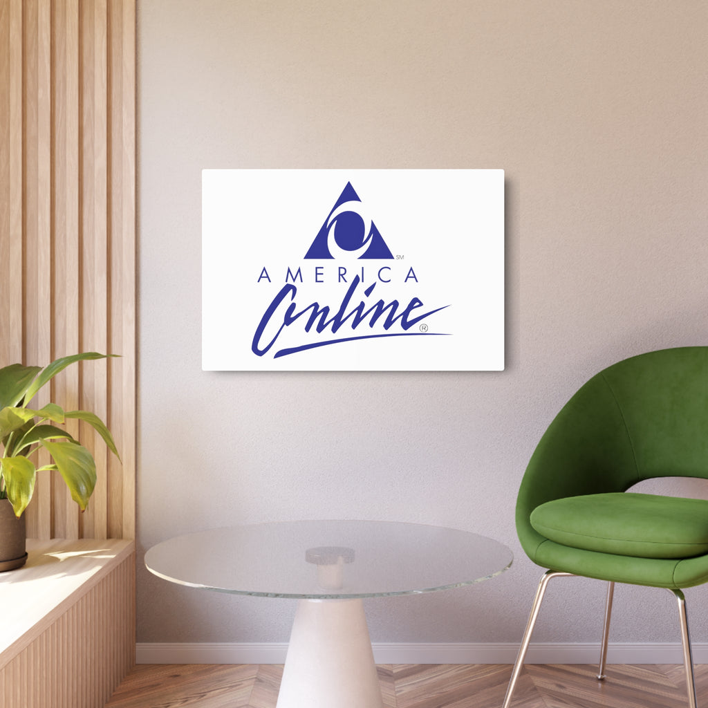 America Online (AOL) Metal Sign