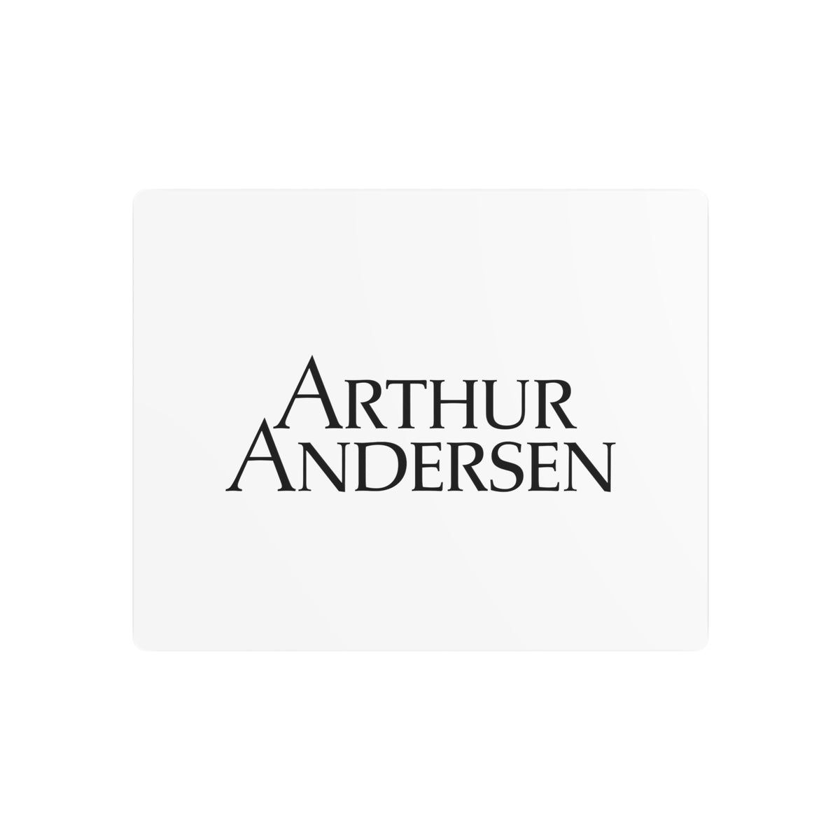 Arthur Andersen Metal Sign
