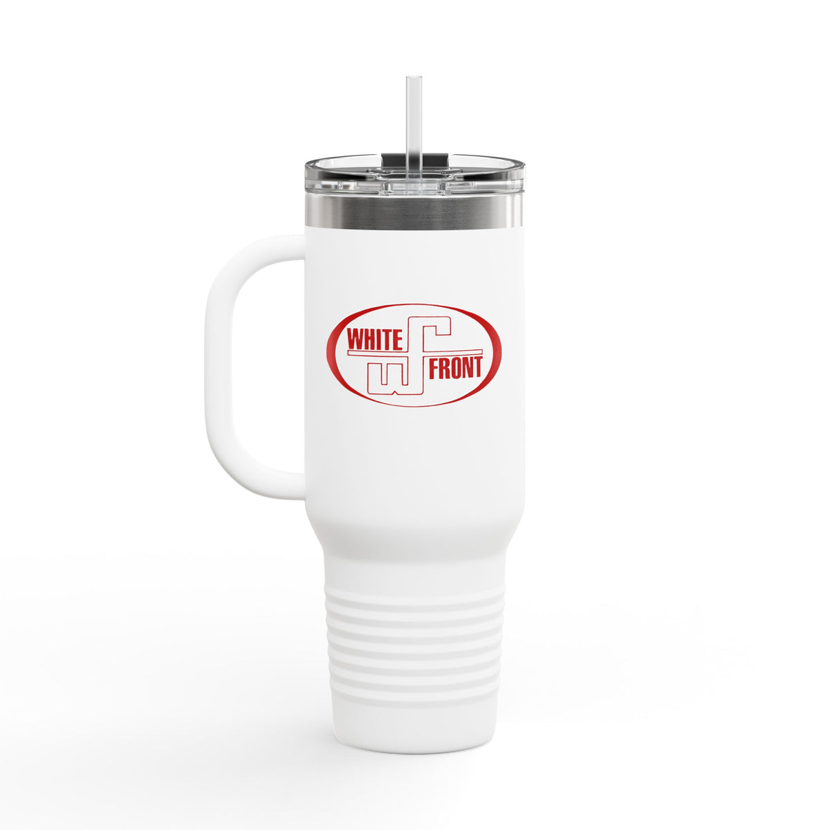 White Front 40oz Insulated Travel Mug Stainless Tumbler