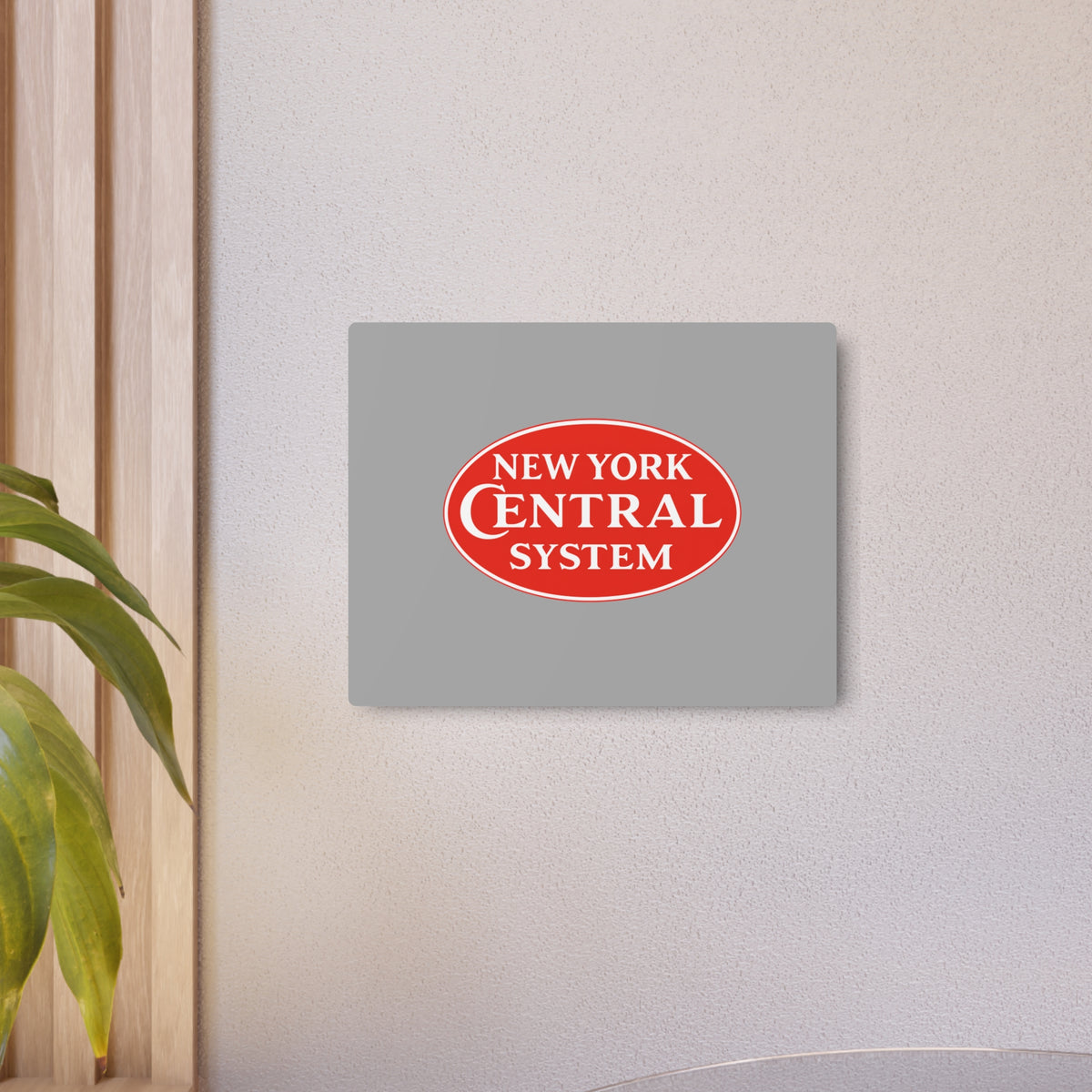 New York Central Railroad Metal Sign