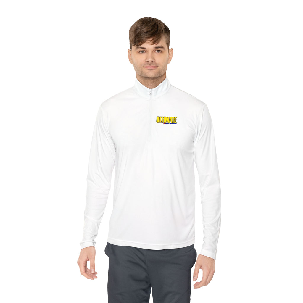 Ultimate Electronics Unisex Quarter Zip Pullover