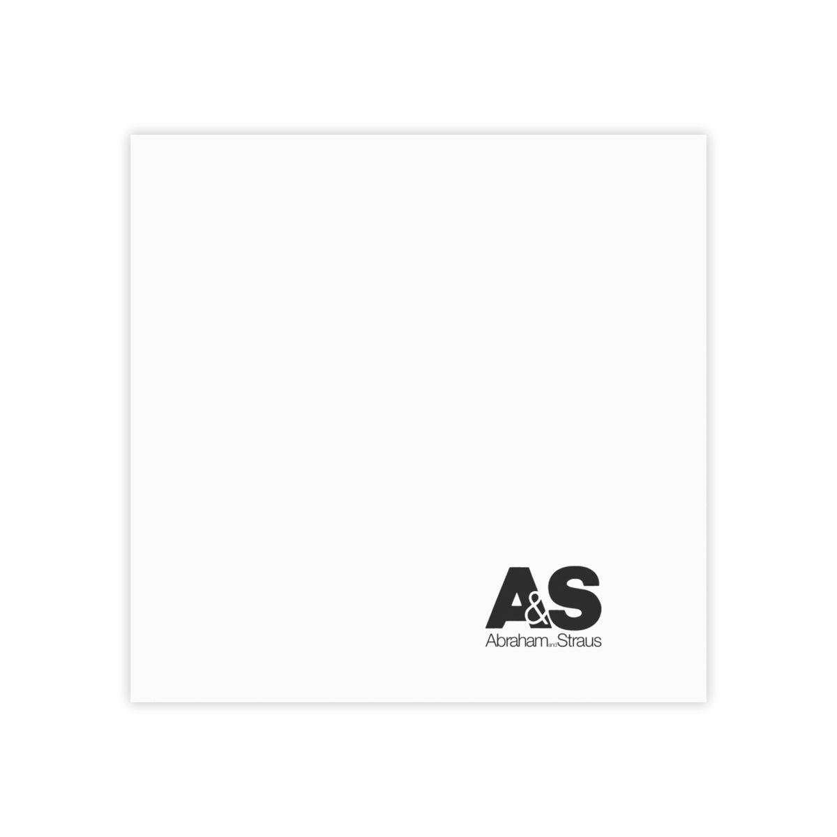 Abraham & Straus Sticky Post-it Note Pad
