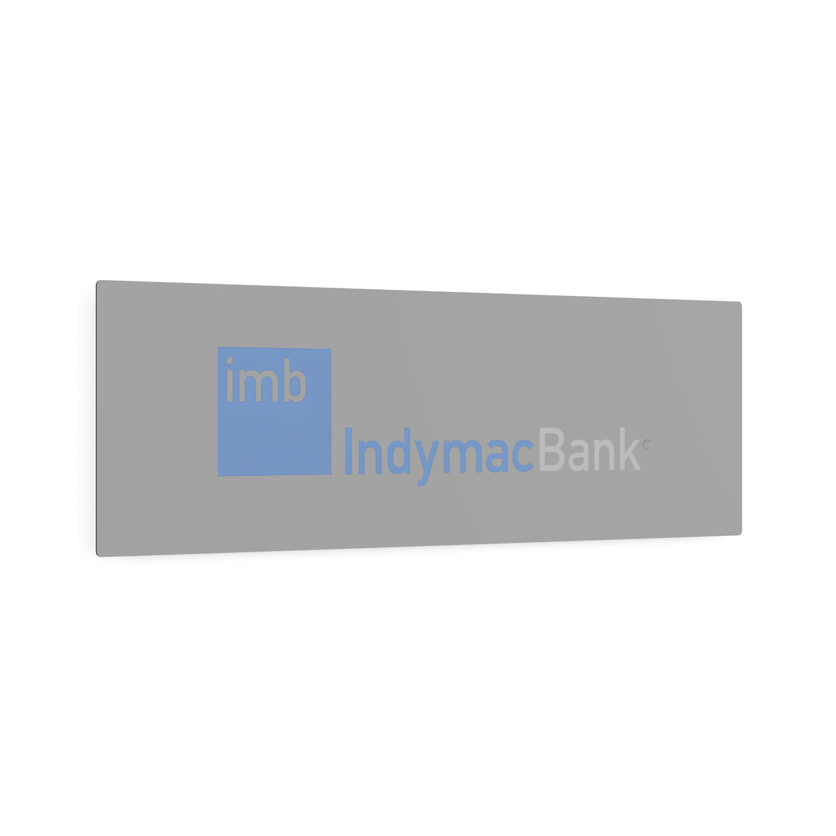 IndyMac Bank Metal Sign