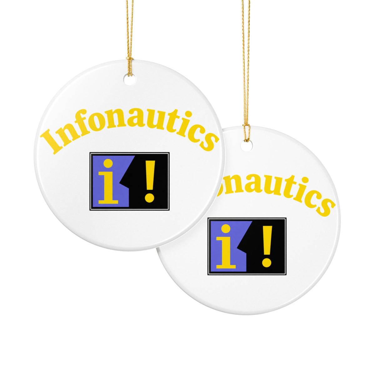 Infonautics Ceramic Ornament