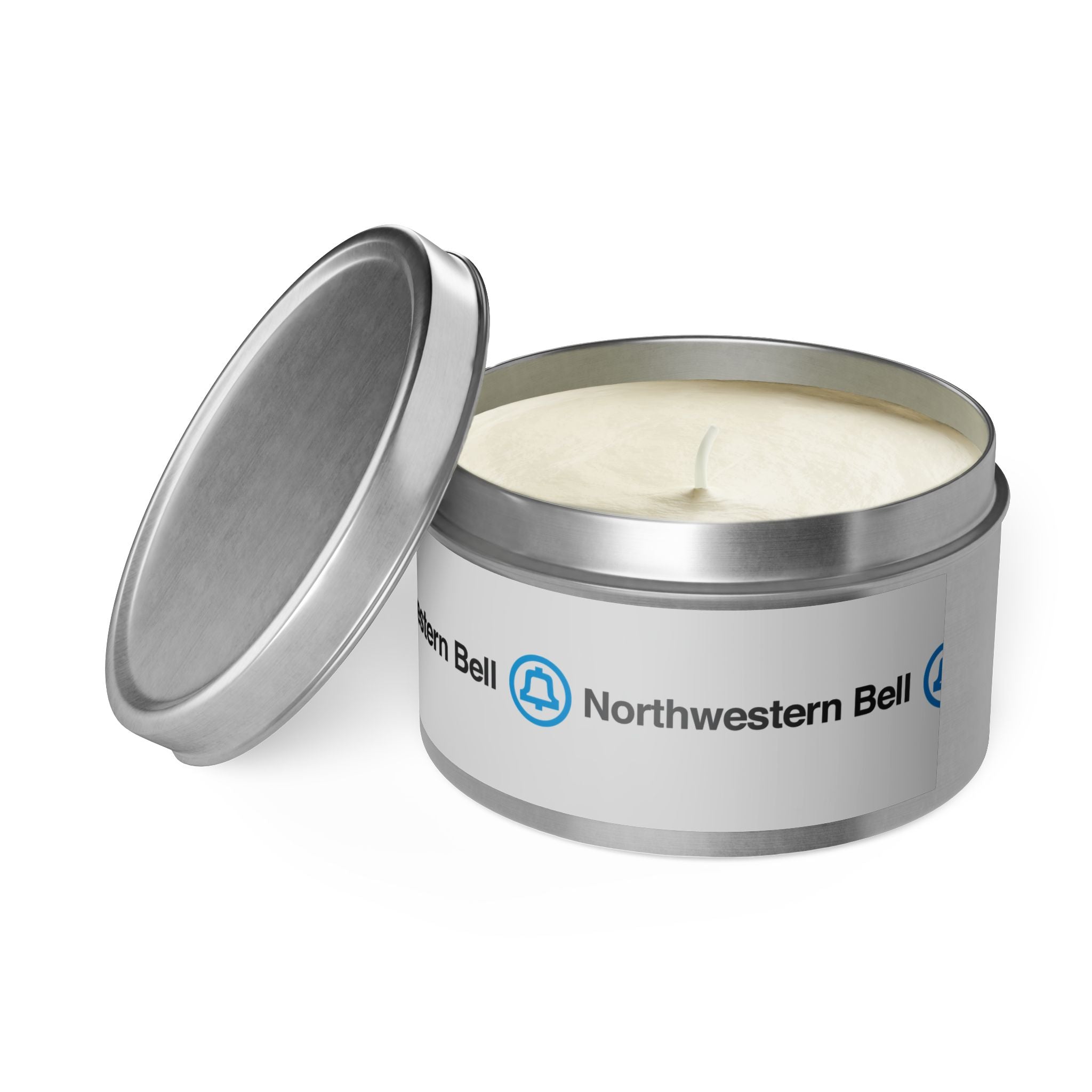 Northwestern Bell Tin Candle