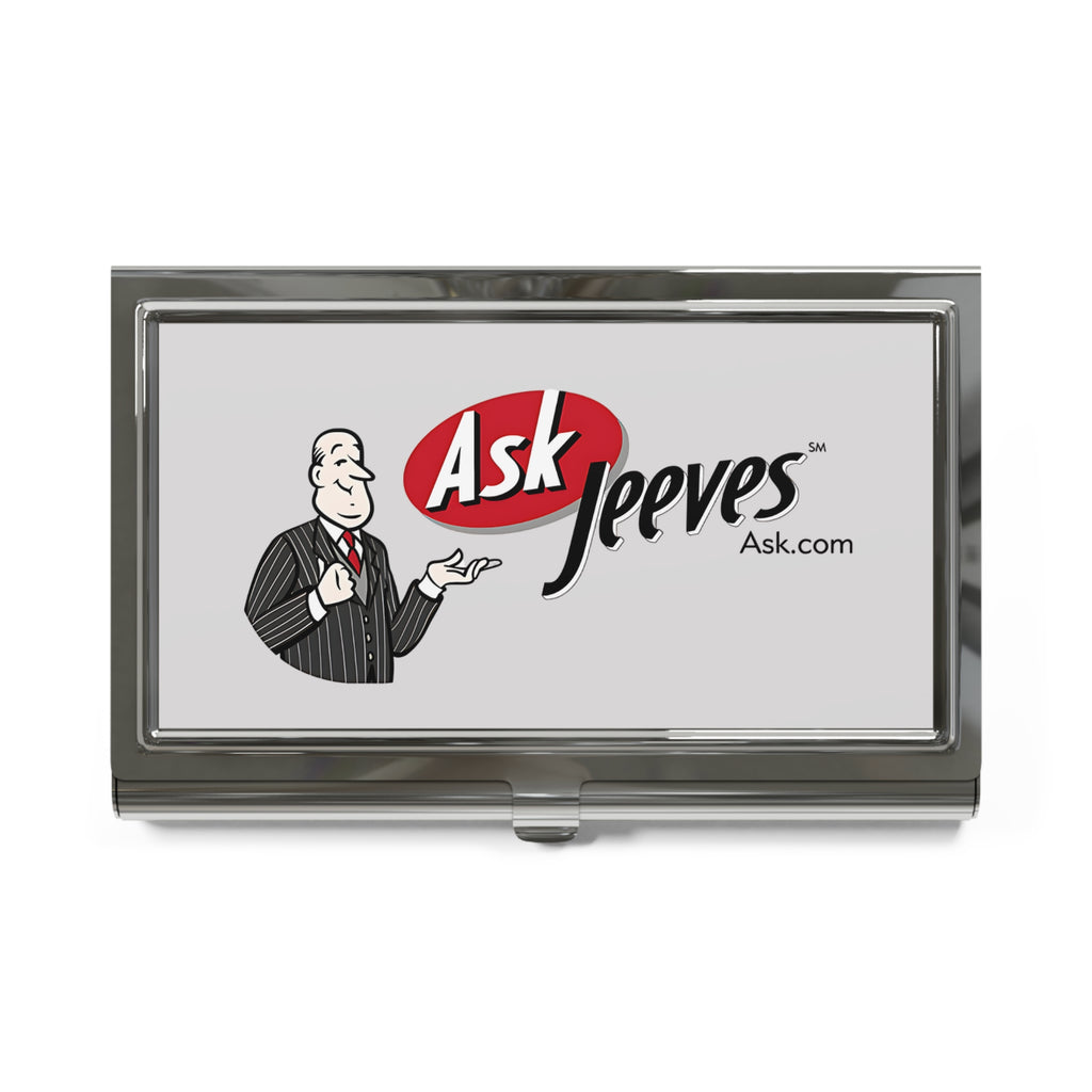 Ask Jeeves Metal Business Card Holder