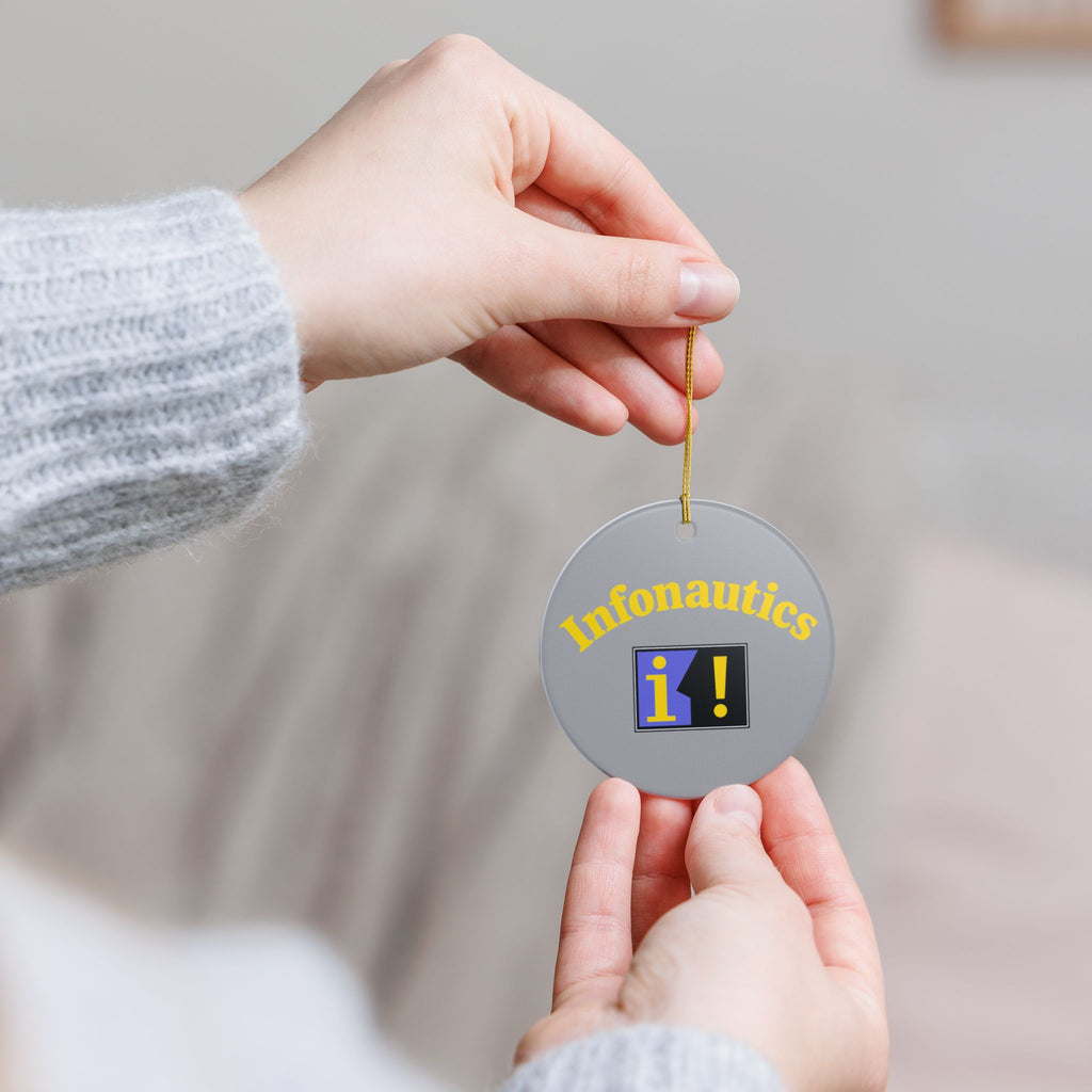 Infonautics Ceramic Ornament