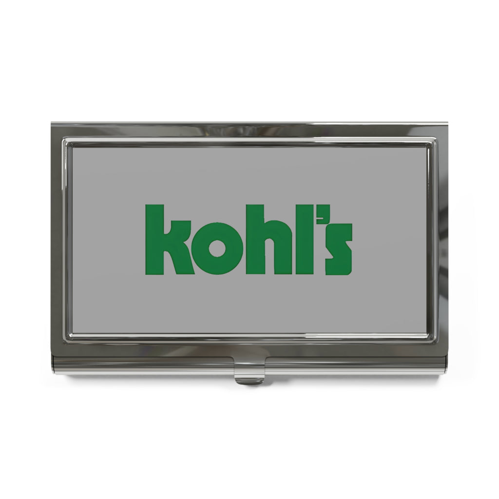 Kohl's Food Stores Metal Business Card Holder