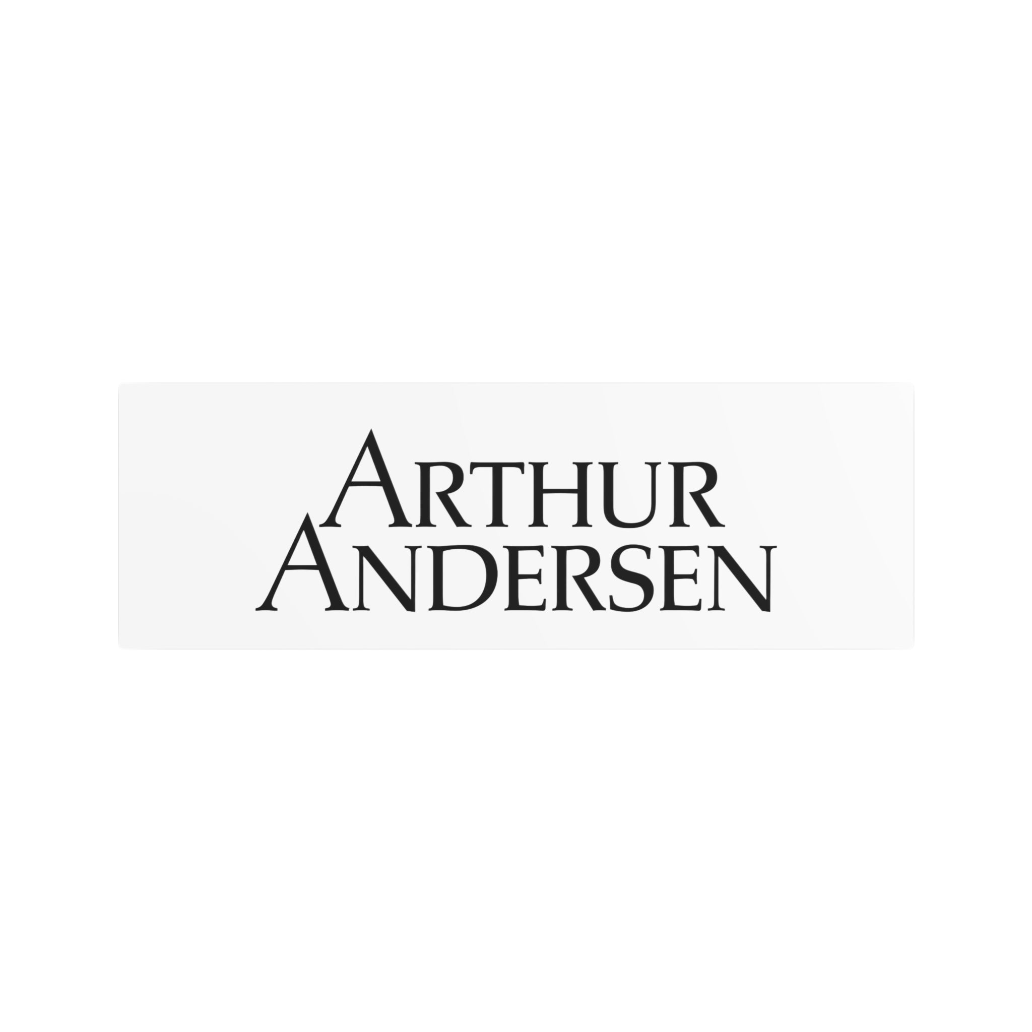 Arthur Andersen Metal Sign