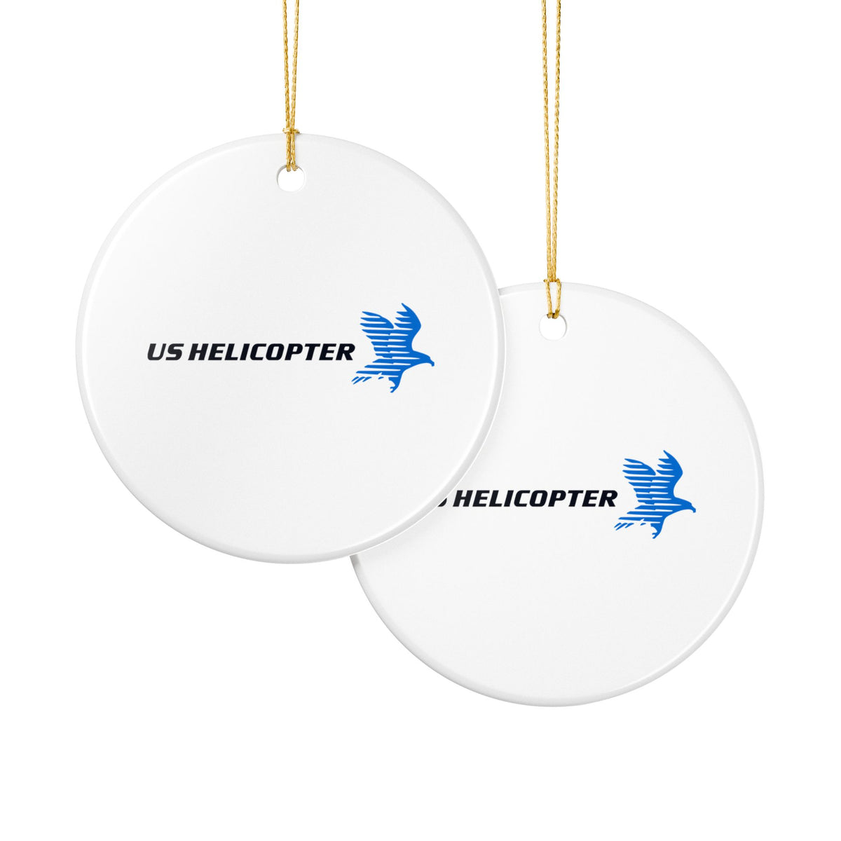 US Helicopter Ceramic Ornament