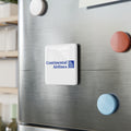 Continental Airlines Square Porcelain Fridge Magnet